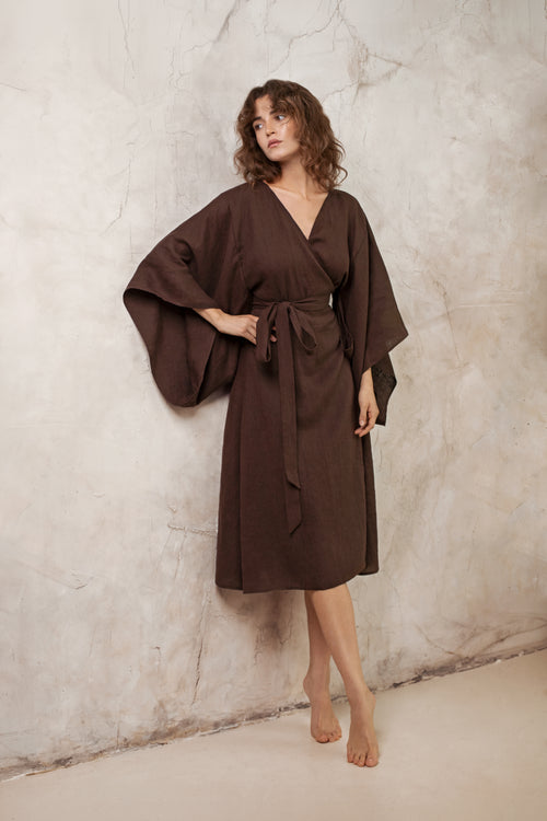KIMONO DRESS EMERALD